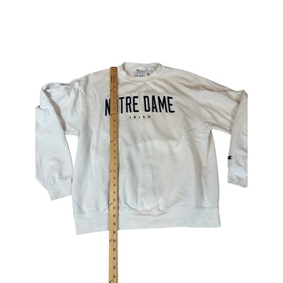 Notre Dame Irish Men’s Sweatshirt, White, Large - Picture 6 of 6